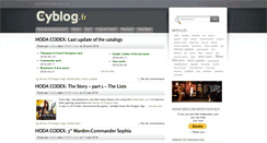 Desktop Screenshot of cyblog.fr